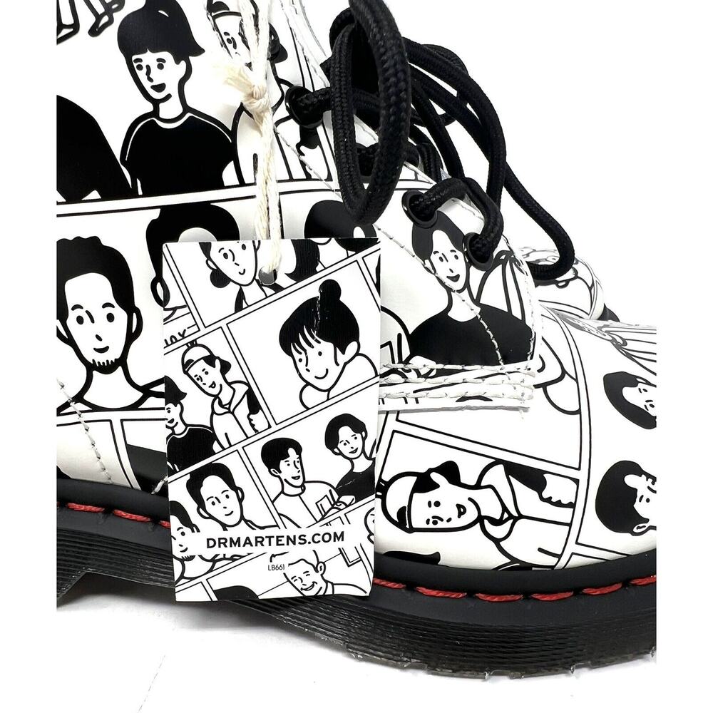 Doc DR. MARTENS 1460 For Pride Fuyuki Kanai Leather Boot Sz Mens 9 / Womens 10 - Picture 8 of 16